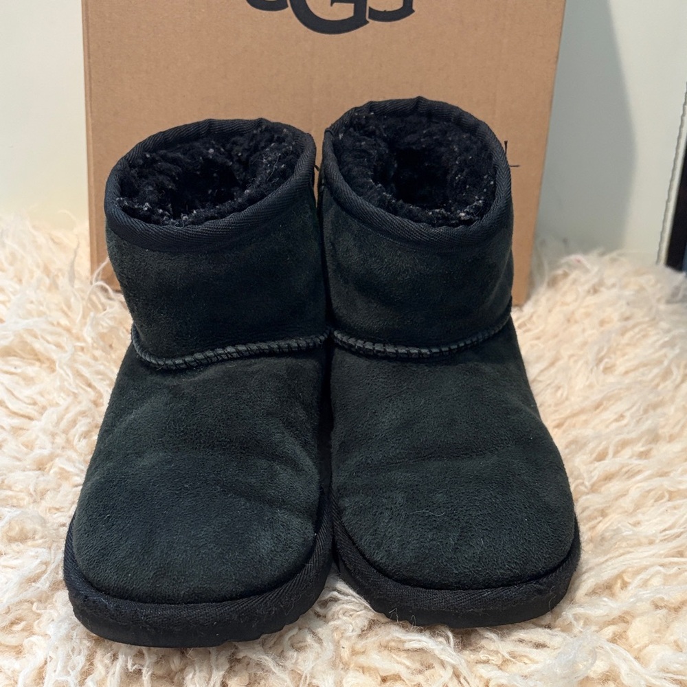 UGG Black Shearling Lined Boots